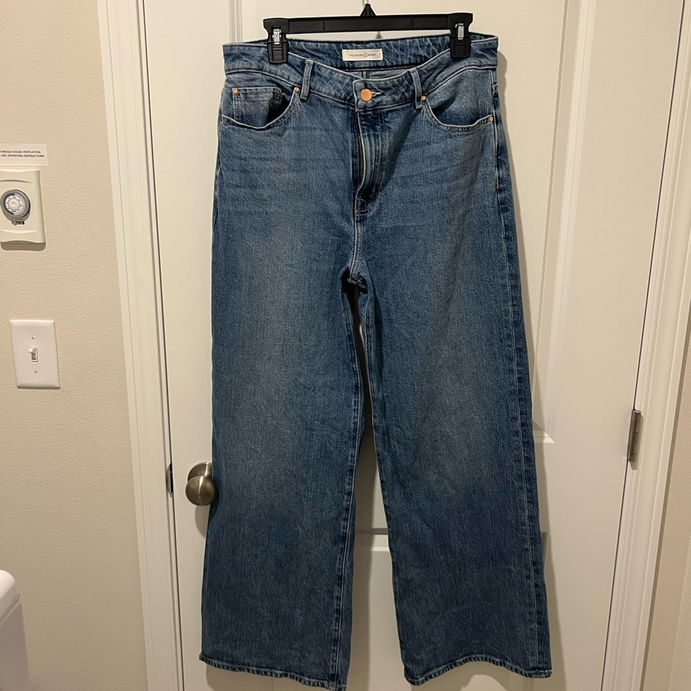 Treasure and bond high waist wide leg jeans